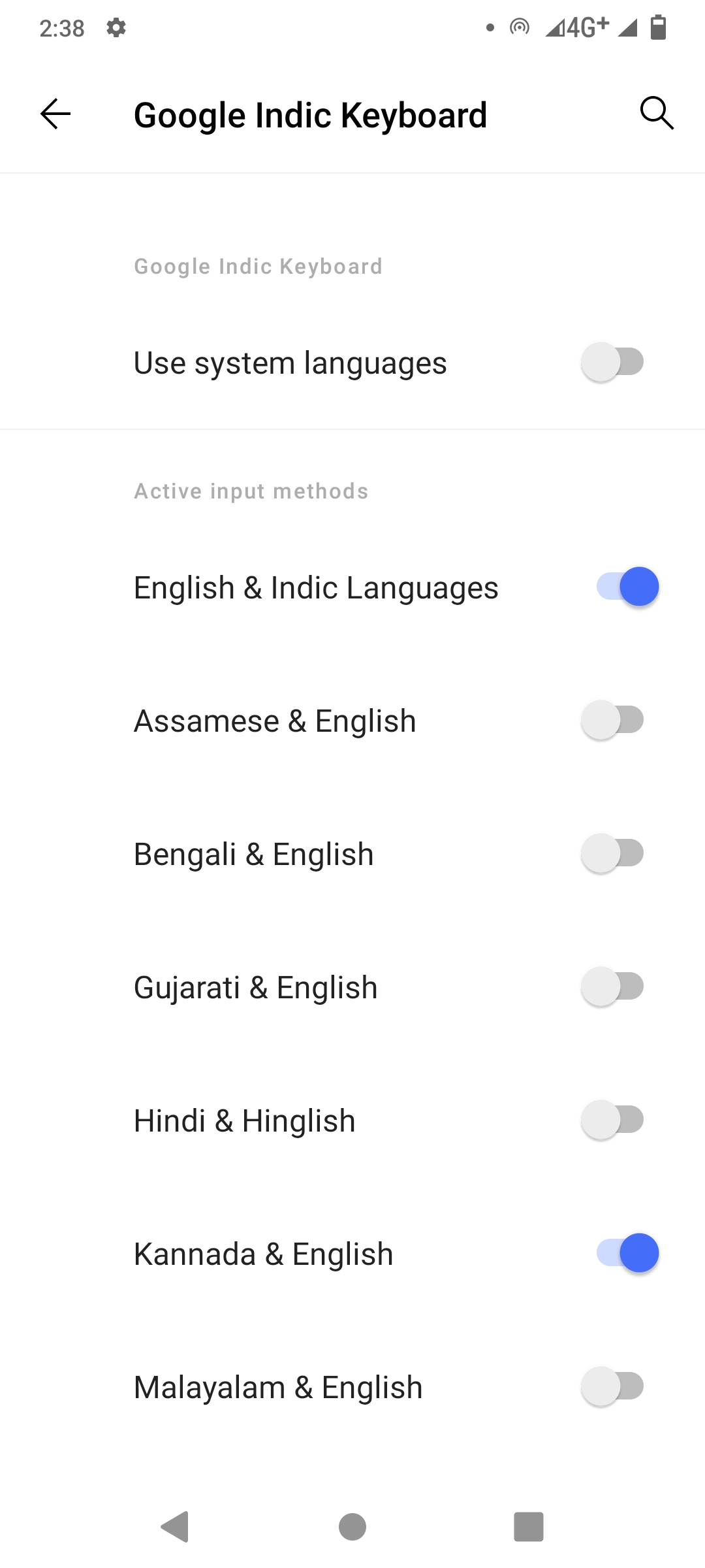 How to enable Kannada keyboard in mobile phone