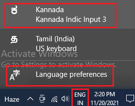 Kannada keyboard windows 10