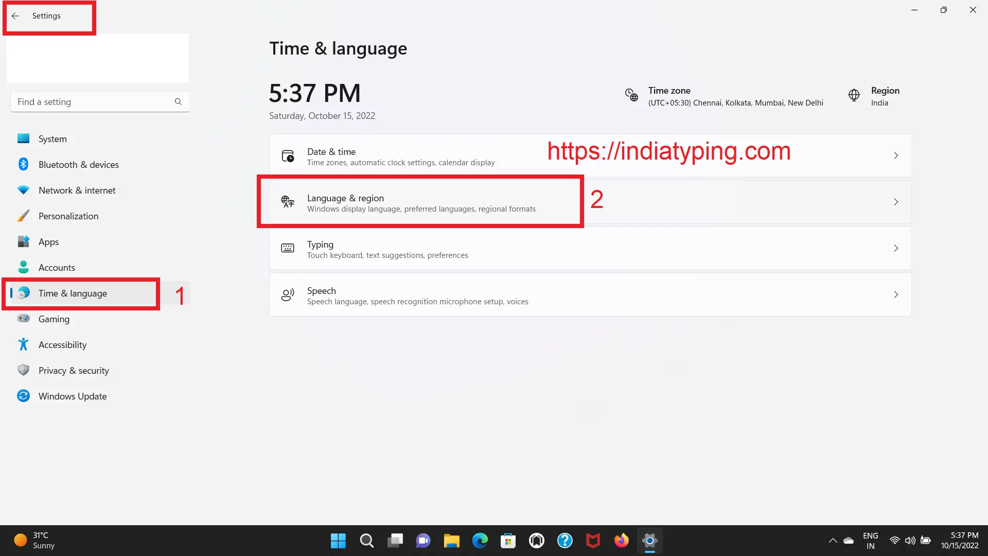 Install Kannada language pack in windows 11