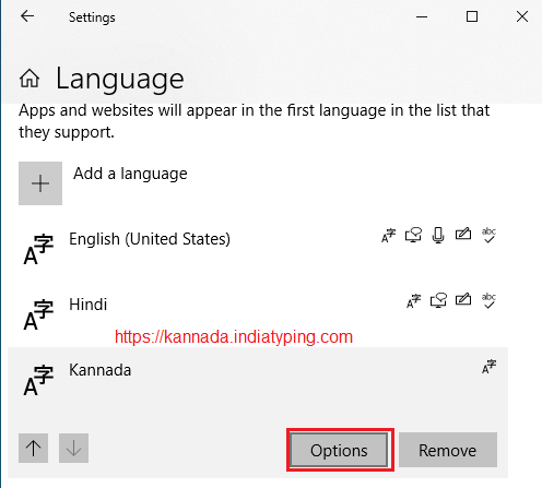 kannada keyboards in windows 10